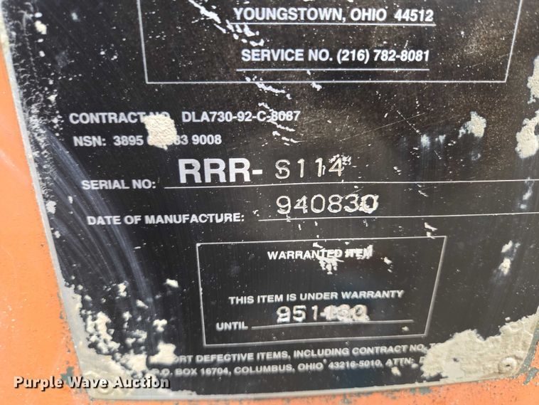 image for item EV5742 1994 Miller RRR70D concrete saw