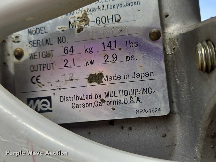 image for item EV5743 Mikasa MTX-60HD plate compactor