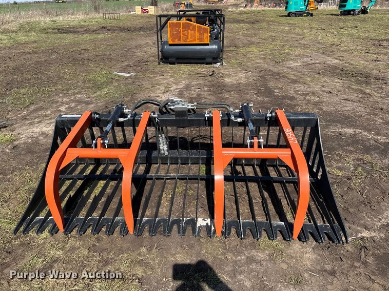 image for item EV7549 Pabreak skid steer grapple bucket