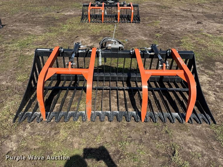image for item EV7550 Pabreak skid steer grapple bucket