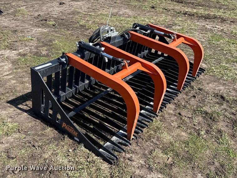 image for item EV7550 Pabreak skid steer grapple bucket