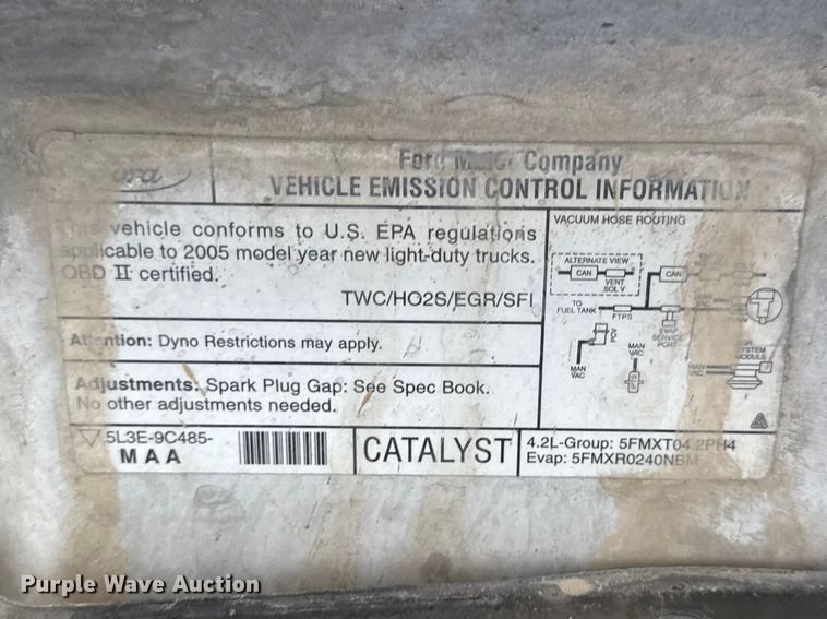 image for item EV7606 2005 Ford F150 pickup truck