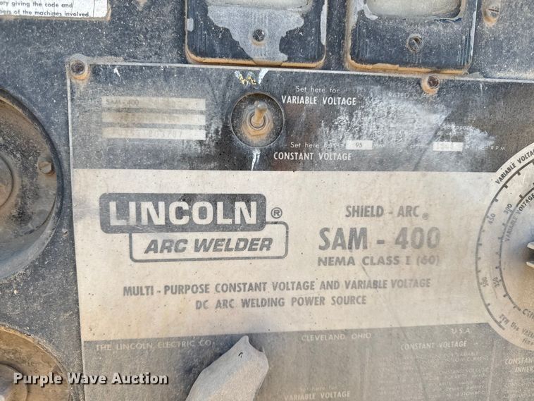 image for item EV7610 Lincoln SAM-400 welder
