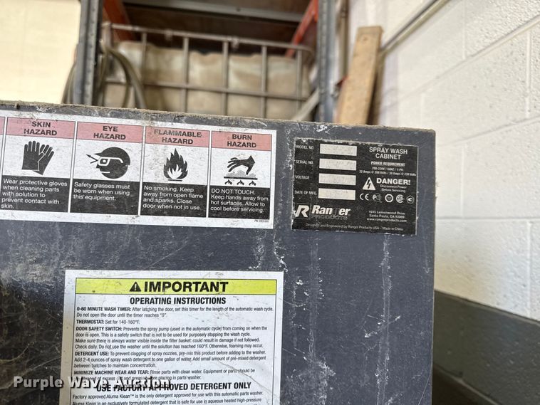 image for item EV7614 2020 Ranger RS-50-1-60 parts washer