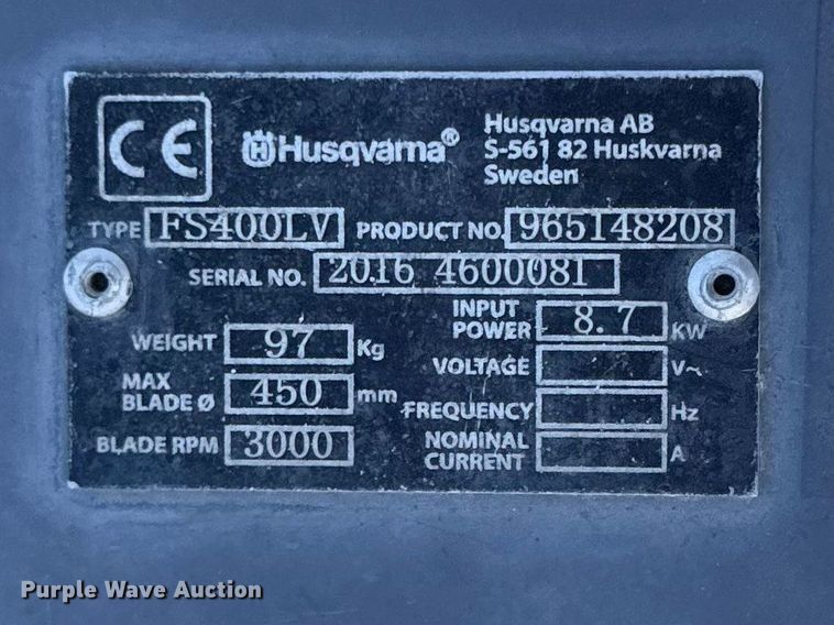 image for item EV7622 Husqvarna Tools