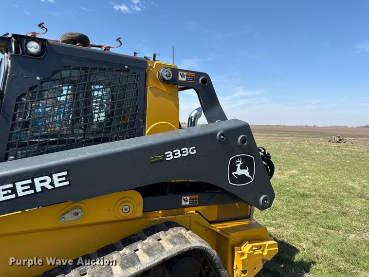 image for item EV7645 2021 John Deere 333G tracked skid steer loader