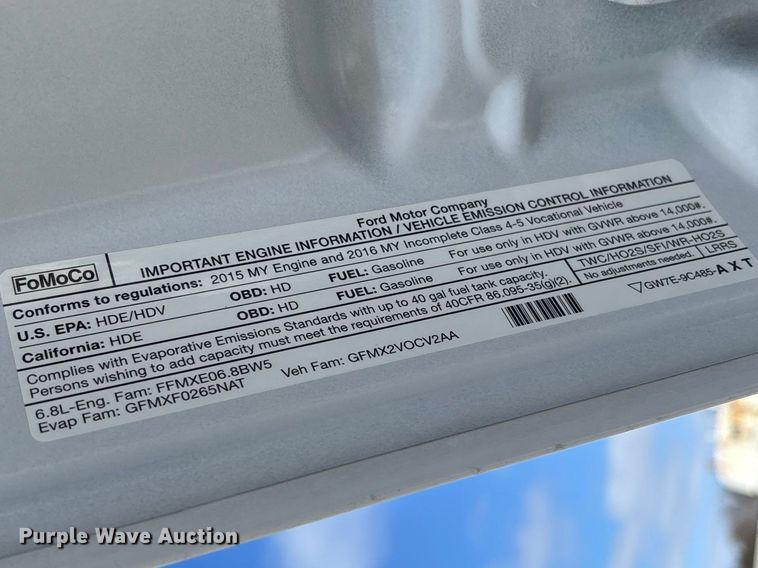 image for item FB3253 2016 Ford F550 utility / service truck