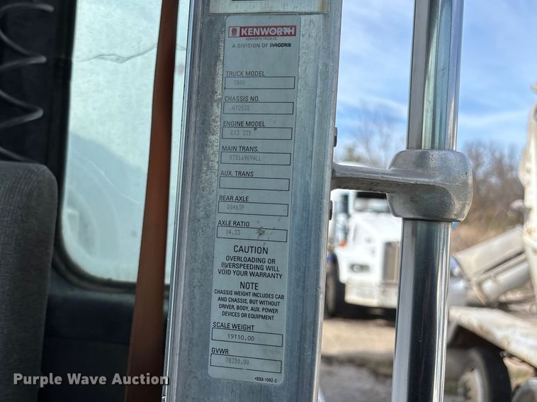 image for item FB3274 2005 Kenworth T800 ready mix truck