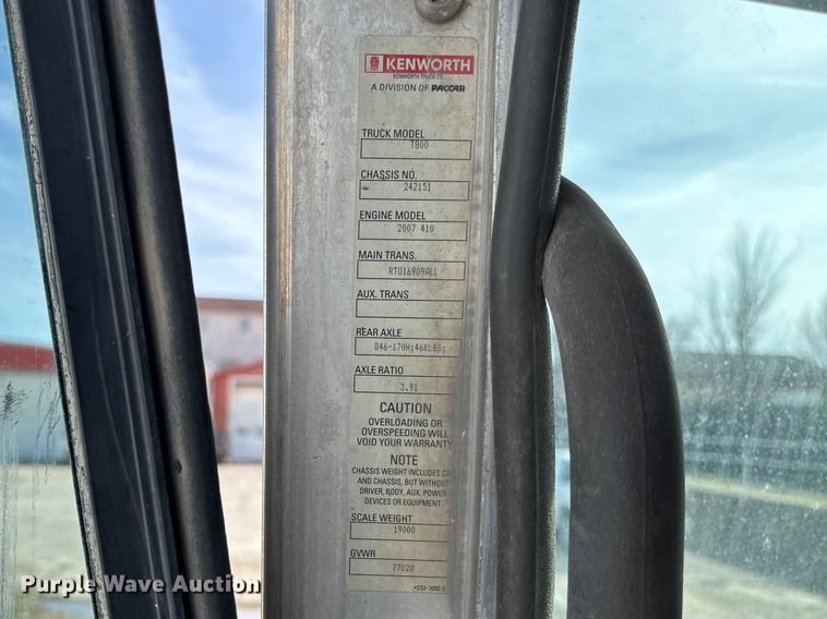 image for item FB3275 2009 Kenworth T800 ready mix truck