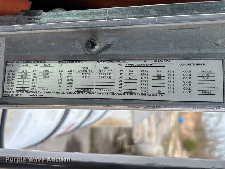 image for item FB3279 2009 Kenworth T800 ready mix truck