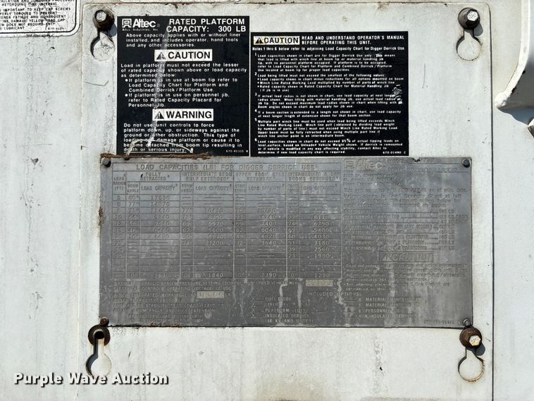 image for item FB3287 2003 Freightliner FL80 digger derrick truck