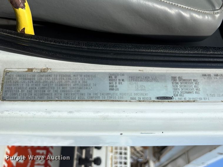 image for item FB3287 2003 Freightliner FL80 digger derrick truck