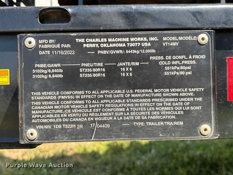 image for item FB3292 2024 Ditch Witch MV8 vacuum excavator