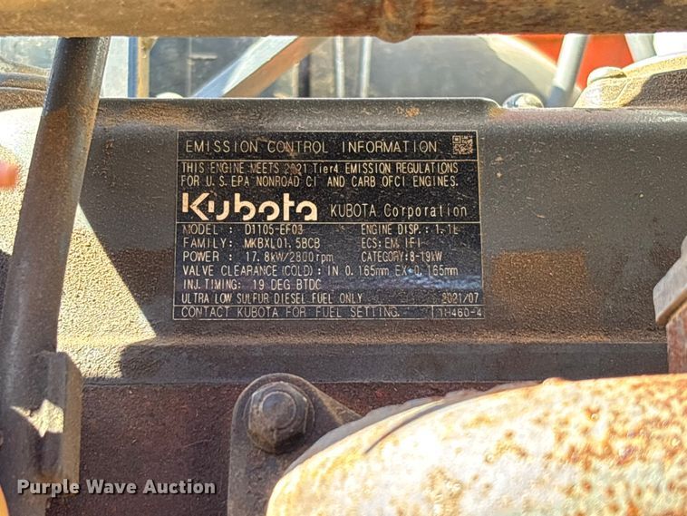 image for item FB3293 Kubota B26 backhoe