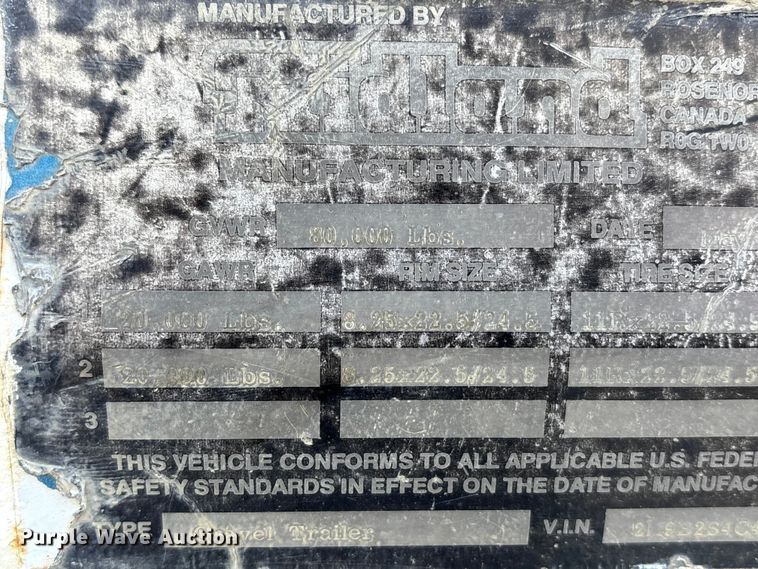 image for item FB3589 1995 Midland bottom dump trailer