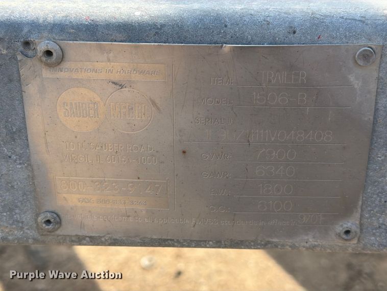 image for item FB8046 2001 Sauber reel trailer