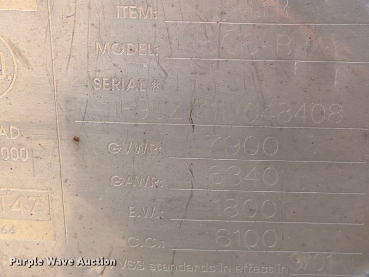 image for item FB8046 2001 Sauber reel trailer