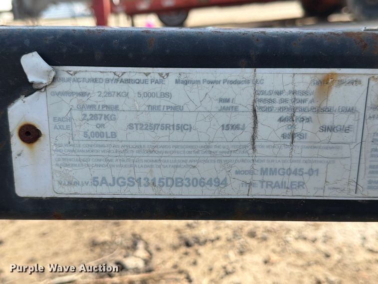 image for item FB8047 2013 Magnum MMG45 generator