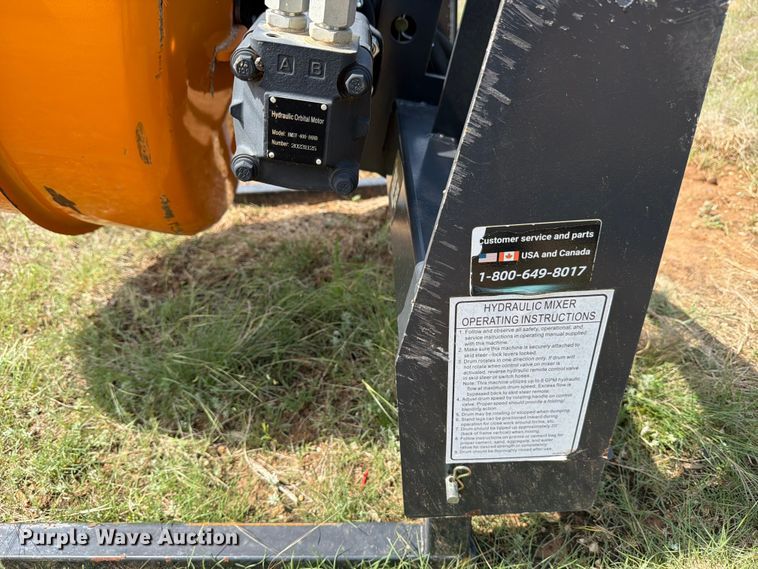 image for item FB8096 2023 Land Honor CMR-11-65V skid steer concrete mixer