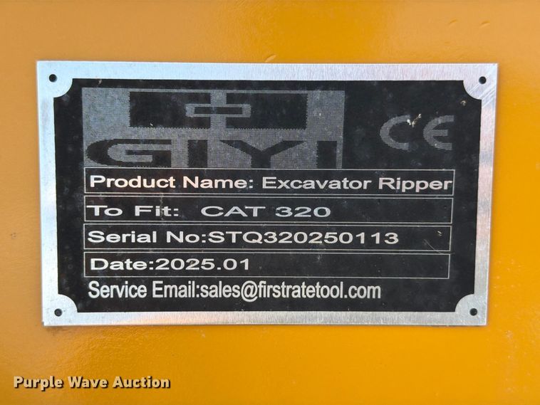 image for item FB8098 2025 GIYI Cat 320 Excavator ripper