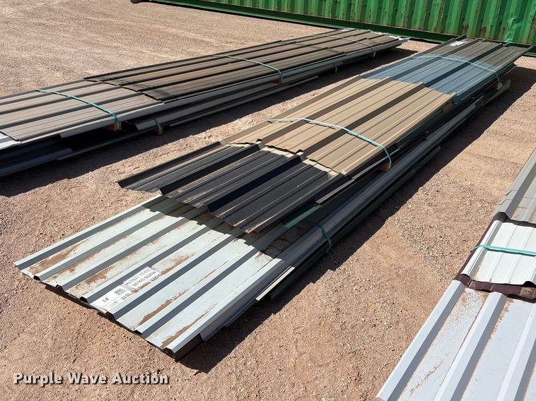 image for item FC2101 (2) bundles of metal siding/roofing material