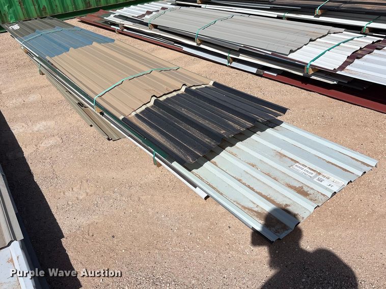 image for item FC2101 (2) bundles of metal siding/roofing material