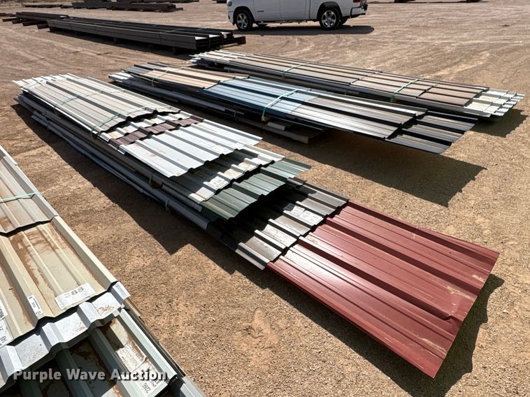 image for item FC2102 (3) bundles of metal siding/roofing