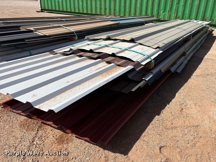 image for item FC2102 (3) bundles of metal siding/roofing