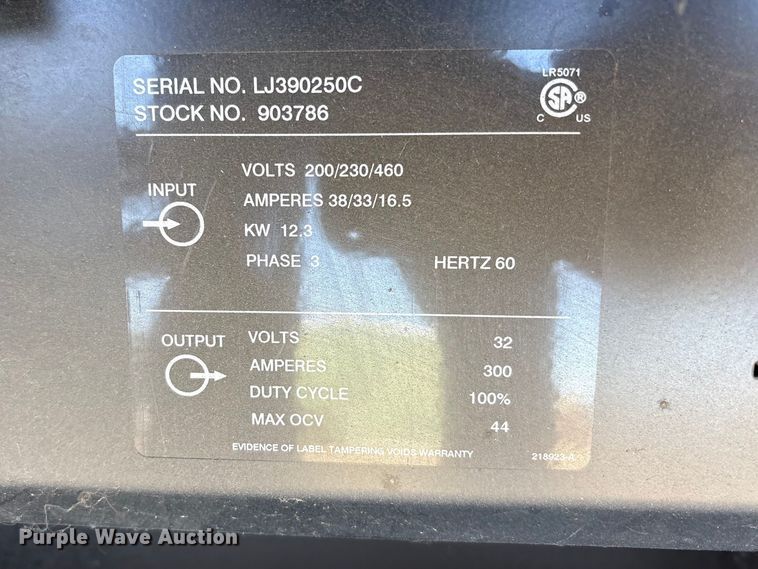 image for item FC2123 (2) Miller CP-302 CV-DC welders