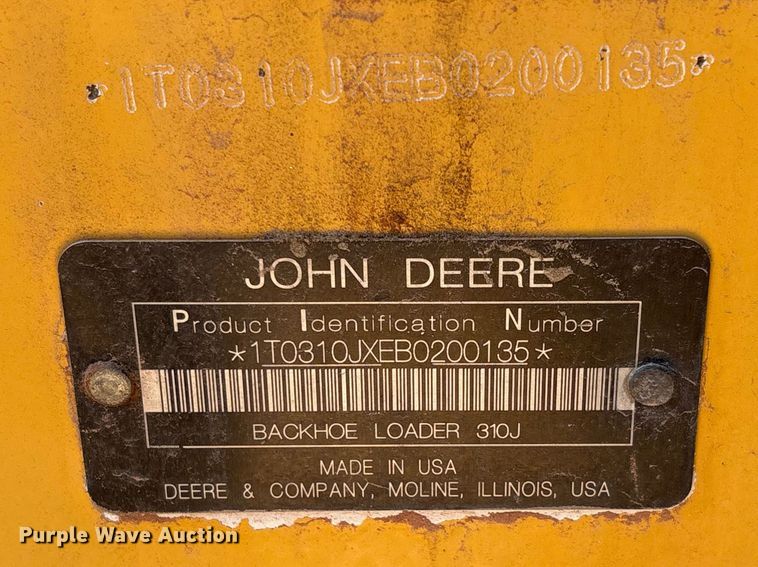 image for item FC2151 2011 John Deere 310J backhoe