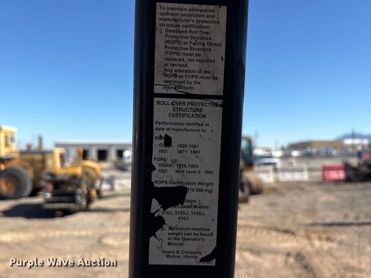 image for item FC2154 2009 John Deere 310J backhoe