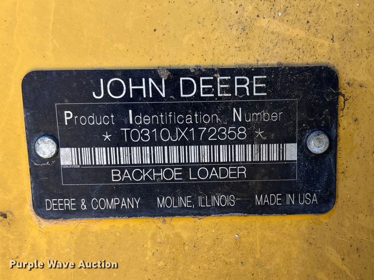 image for item FC2154 2009 John Deere 310J backhoe