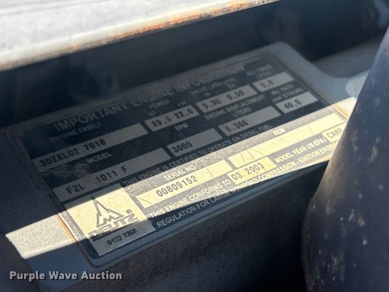 image for item FC5184 2003 Case 360 trencher