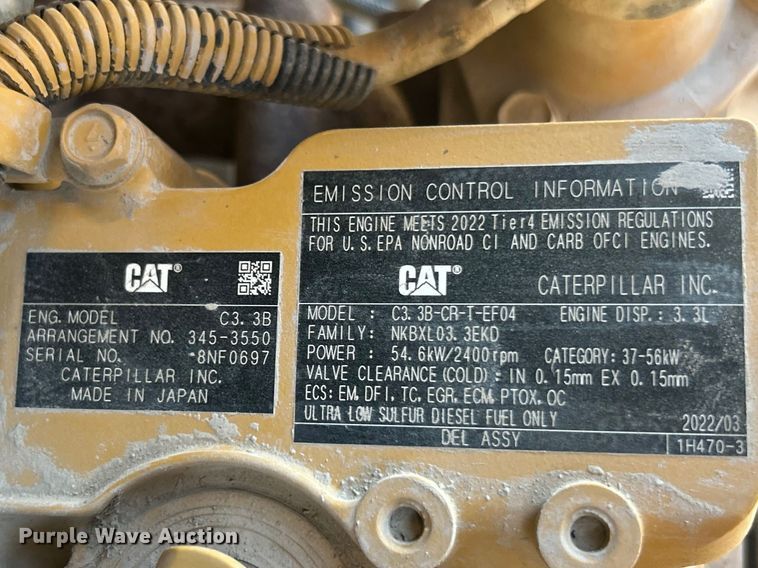 image for item FC5280 2018 Caterpillar 289D tracked skid steer loader