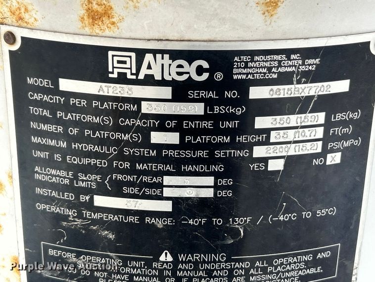 image for item FC5293 2015 Ford F450 XL Super Duty bucket truck