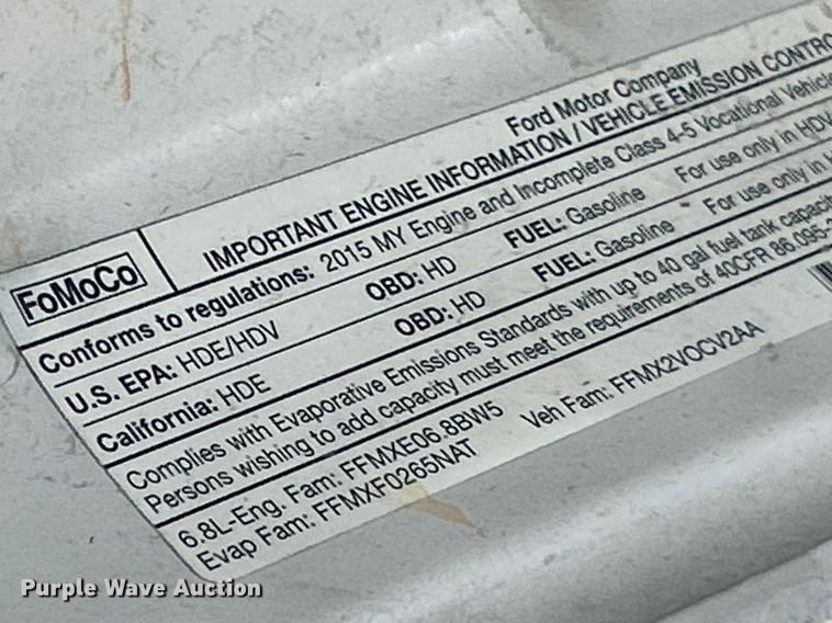 image for item FC5293 2015 Ford F450 XL Super Duty bucket truck