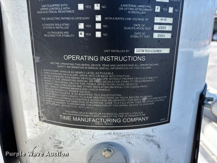 image for item FG0165 2014 RAM 5500 bucket truck