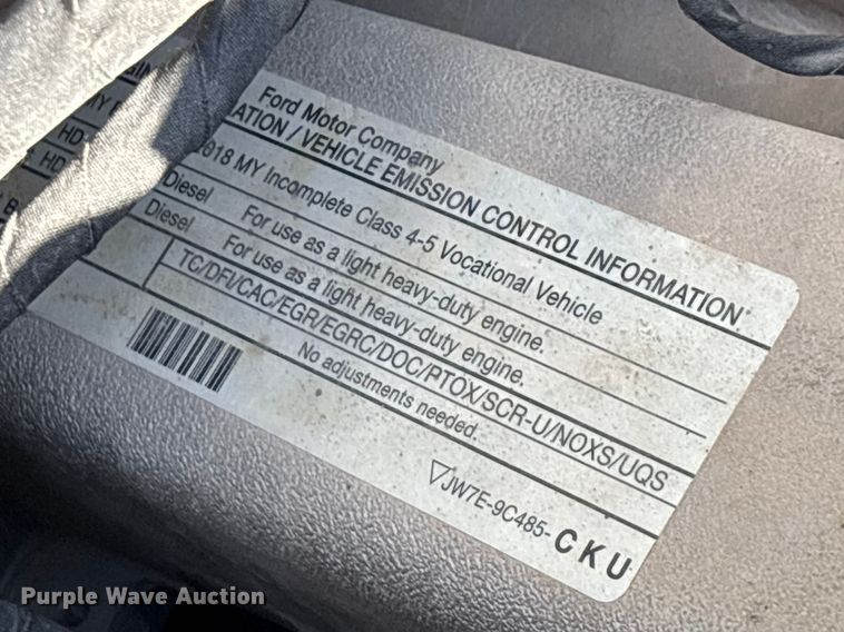 image for item FG0209 2018 Ford F550 Super Duty bucket truck