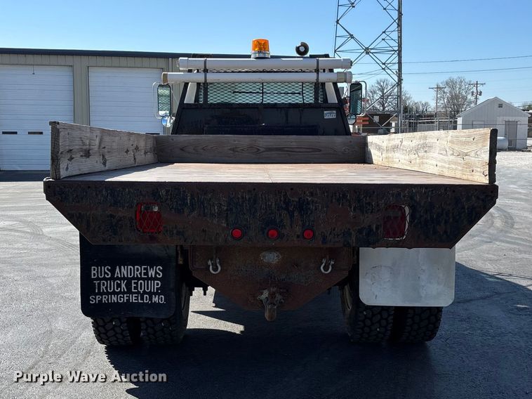 image for item FG0214 1992 Ford F800 dump flatbed truck