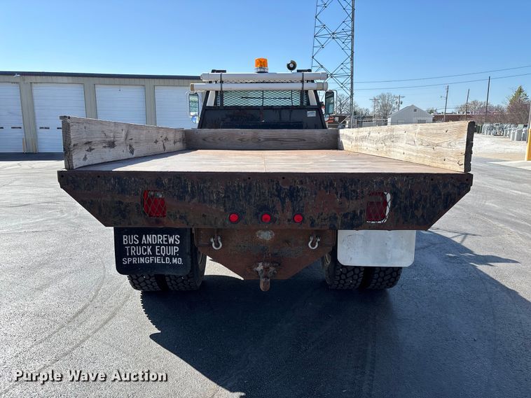 image for item FG0214 1992 Ford F800 dump flatbed truck