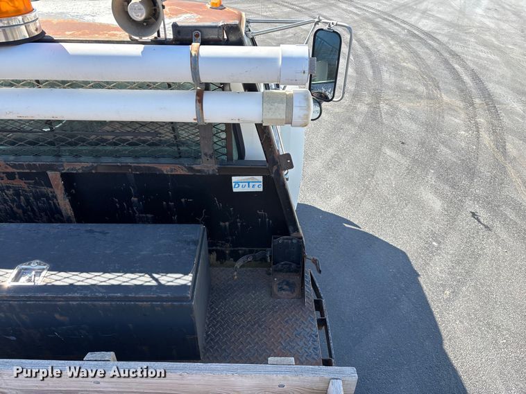 image for item FG0214 1992 Ford F800 dump flatbed truck