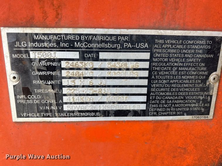 image for item FG2745 2009 JLG T500 boom lift