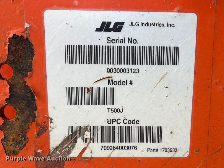 image for item FG2745 2009 JLG T500 boom lift