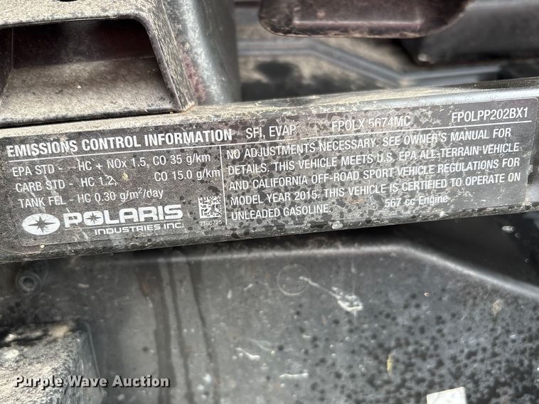 image for item FG2861 2015 Polaris Ranger 570 utility vehicle