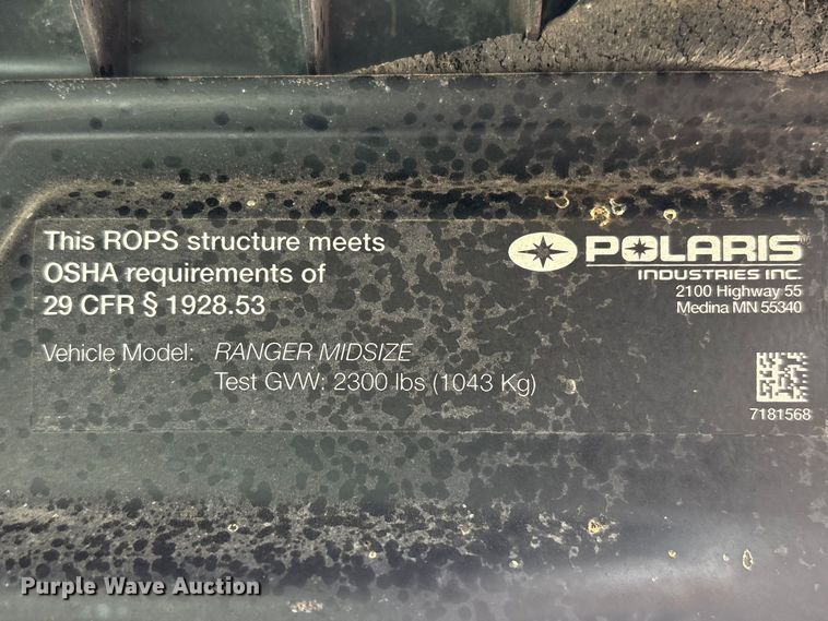 image for item FG2861 2015 Polaris Ranger 570 utility vehicle