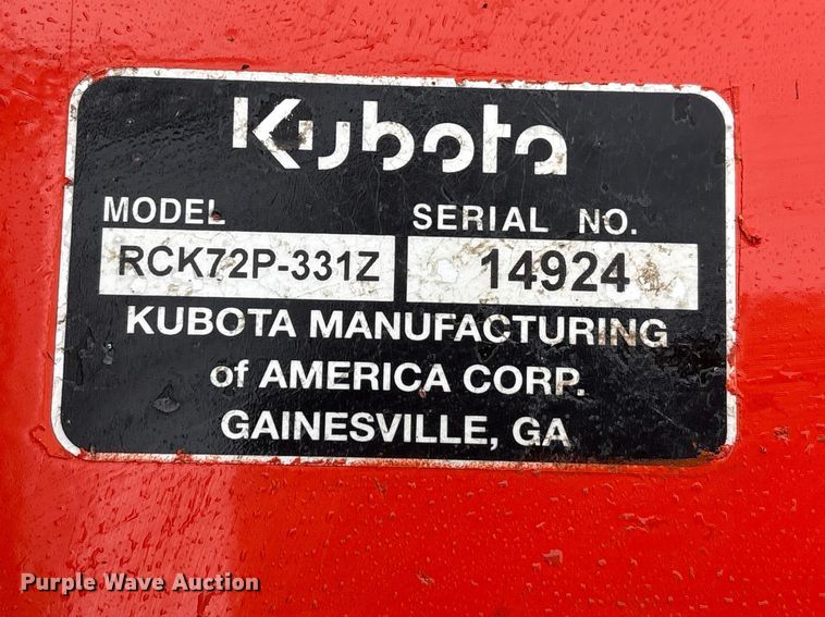 image for item FG2867 2011 Kubota ZD321 ZTR lawn mower