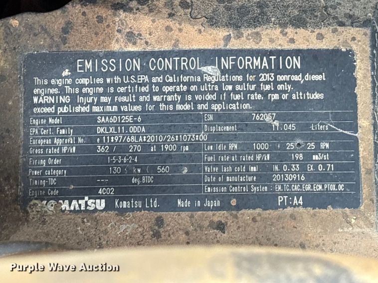 image for item FK1281 2015 Komatsu PC490LC-10 excavator