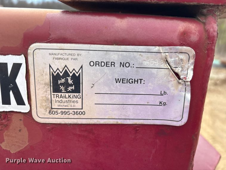 image for item FK1290 2007 Trail King Industries lowboy equipment trailer