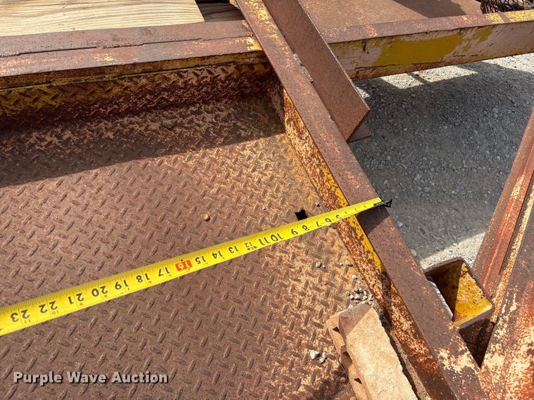 image for item FK2599 Shop Built equipment trailer