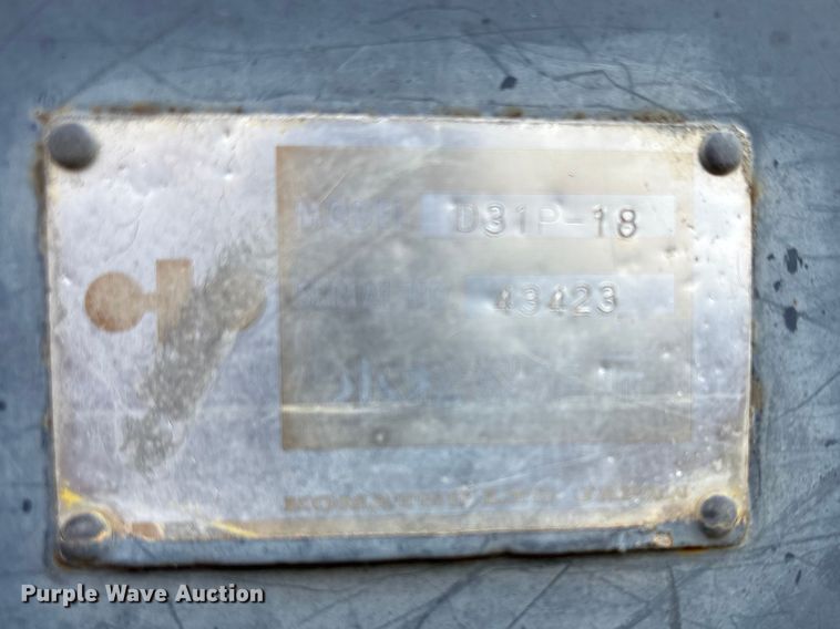 image for item NK9041 Komatsu D31P-18 dozer